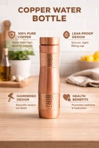 koprm half hammered copper bottle – koprm