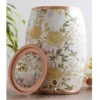 barrel 3d meena copper tank(white golden flower)