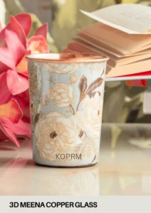 royal 3d meena design glass set 4