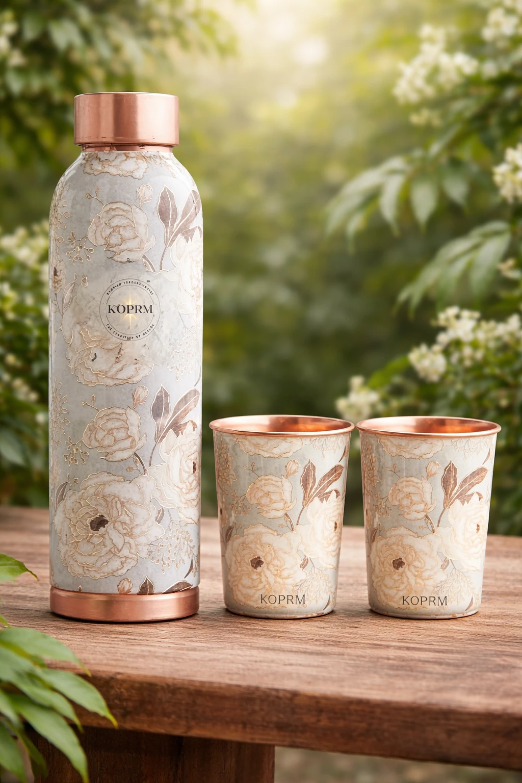 koprm royal meena 3d gift set of 3 - Koprm Copper Bottles koprm royal meena 3d gift set of 3