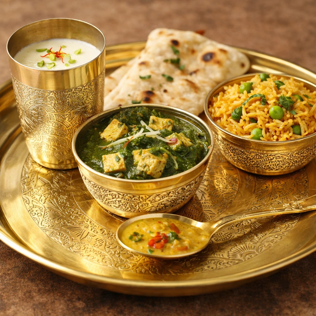 rajwada royal thali set copper koprm - Koprm Copper Bottles rajwada royal thali set copper koprm