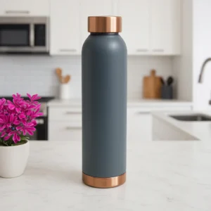 plain silk touch copper bottle