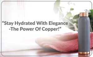 plain silk touch copper bottle