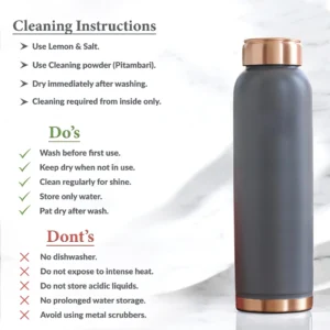 plain silk touch copper bottle - Koprm Copper Bottles plain silk touch copper bottle